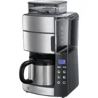 Russell Hobbs Grind and Brew Thermal Carafe - Filterkaffeemaschine - 1 l - Kaffeebohnen - Eingebautes Mahlwerk - Schwarz - Edelstahl