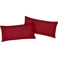 Bellana Kissenbezug "Mako-Jersey-Exclusiv", rot (rubin), B:80cm L:40cm, Baumwolle, Obermaterial: 100% Baumwolle, Kissenbezüge, Kissenbezug, aus reiner Baumwolle