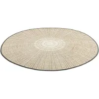 Wash & dry Teppich "Cascara beige", beige, B:115cm H:7mm L:115cm Ø:115cm, Polyamid, BY KLEEN-TEX, Teppiche, Teppich