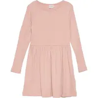 Minymo Jerseykleid "Jerseykleid MIDress", Mädchen, Gr. 116, N-Gr, rosa (misty rose), Obermaterial: 48% Baumwolle CO. 48% Modal CMD. 4% Elasthan EL., Kleider Jerseykleid