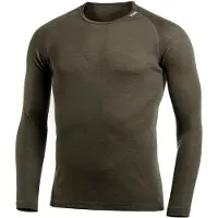 Woolpower - Lite Crewneck - Merinounterwäsche Gr XS oliv/braun