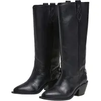 Pepe Jeans für Damen. PLS50568 Lederstiefel April Neutral schwarz (40), 5 bis 8 cm, Keine, Lässig