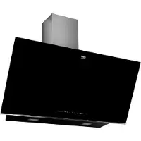 Beko Kopffreihaube, Energieeffizienz: A, silber (edelstahlfarben), B:89,5cm H:91cm T:41,9cm, Dunstabzugshauben, Luftreinigungsfunktion verbessert die Luftqualität in deiner Küche, Kopffreihaube