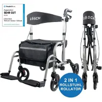 LÖSCH REHA Rollator & Rollstuhl Twin 2in1