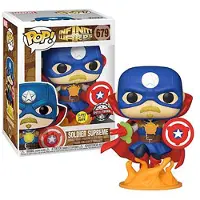 Funko POP! Marvel Infinity Warps Supreme Soldier Im Dunkeln Leuchtende Exklusive Figur 36820