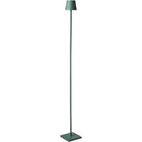 Beliani Stehlampe Grün Metall Kabellos Wiederaufladbar Akku Touch Funktion Dimmfunktion USB Kabel Indoor Outdoor Stehleuchte