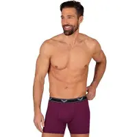 Trigema Boxer "Bequeme Pants mit Webgummibund", Herren, Gr. S, 1 Stk., rot (sangria), 95% Baumwolle, 5% Elastan, Unterhosen Boxer