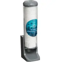 5five Simply Smart Wattepad-Spender für Kosmetikpads, H. 27 cm, Wandmontage, 80 Pads, hygienische Entnahme