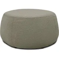 Domo Hocker "800012 elegant und zeitlos, Solitär, bequem, B/T 75/75cm", grau (taupe), B:75cm H:42cm T:75cm, 100% Polyester, Hocker, Hocker, Hocker rund gepolstert