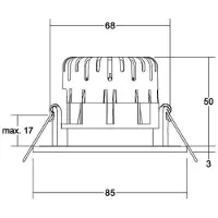 Brumberg BB20 IP65 RC Treiber rund Anschlussbox nickel matt