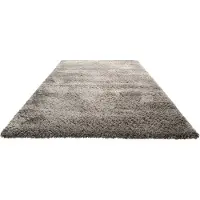 Homie Living Hochflor-Teppich "Matteo HL-0961", braun (braun, beige), B:133cm H:50mm L:200cm, Polyester, Teppiche, Hochflor-Teppich, 100% recyceltem PET, Langflor, Shaggy, Wohnzimmer