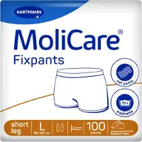 Molicare Fixpants short leg Gr.L 100 St Fixierhosen