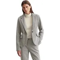Marc O'Polo Jerseyblazer , Damen, Gr. 34, bunt (multi), Web, Obermaterial: 60% Baumwolle, 38% Polyester, 2% Elasthan, Blazer Jerseyblazer, mit Fischgrat-Muster