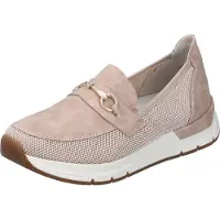 Rieker Slip-On Sneaker "Slipper vegan" Slipper, Freizeitschuh mit eleganter Zierspange