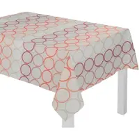 Wirth Tischdecke "ZIRBELLO" Gr. 1, orange (terrakotta), B:85cm L:85cm, Baumwolle, Polyester, Tischdecken, Tischdecke