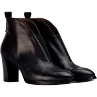 Wonders für Damen. L-1112_5121_5792 Sorrento Lederstiefelette schwarz (37), 5 bis 8 cm, Keine, Lässig