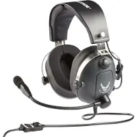 Thrustmaster T.Flight U.S. Air Force, Kabelgebunden, Luftfahrt-Luftverkehrskontrolle, 752 g, Kopfhörer, Schwarz, Grau