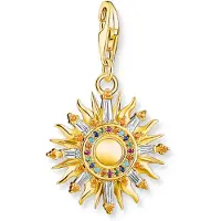 Thomas Sabo 1935-488-7 Charm-Anhänger Bunte Sonne Goldfarben