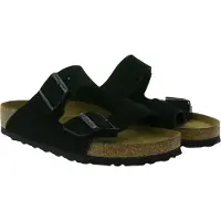 Birkenstock Arizona Soft Footbed In Black Suede | Regular Fit – 5.5 UK - 39 EU - 8/8.5F US / Black