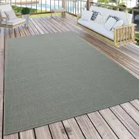 Paco Home Teppich "Timber 125", grün, B:120cm H:4mm L:160cm, Polypropylen, Teppiche, Teppich, Flachgewebe, Sisal Optik, auch als Läufer, In- und Outdoor geeignet