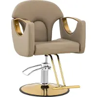 Physa BARTON Friseurstuhl mit Fußstütze – beige