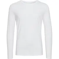 Casual Friday Langarmshirt "Langarmshirt CFTheo", Herren, Gr. M, weiß (hellweiß), Obermaterial: 95% Baumwolle CO. 5% Elasthan EL., Shirts Langarmshirt