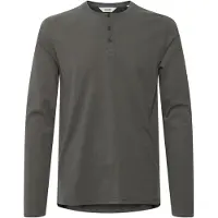 !Solid Langarmshirt SOLID "Langarmshirt SDVinton", Herren, Gr. XL, grau (dunkelgrau), Obermaterial: 100% Baumwolle CO., Shirts Langarmshirt