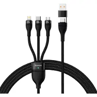 Baseus CASS030101, 1,2 m, USB A/USB C, USB C/Micro-USB B/Lightning, Schwarz