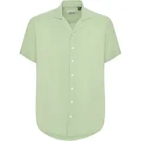 Blend Kurzarmhemd "Kurzarmhemd BHShirt", Herren, Gr. L, N-Gr, grün (mistletoe), Obermaterial: 100% Viskose CV., Hemden Kurzarmhemd