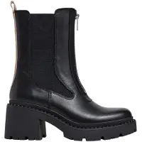 Pepe Jeans für Damen. PLS50550 Glen Desert Lederstiefel schwarz (39), 5 bis 8 cm, Reißverschluss, Lässig