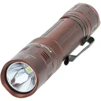Fenix PD32R LED Taschenlampe braun, taktische Taschenlampe, geräuschloser Endschalter, inkl. ARB-L18-3400 Li-Ion Akku