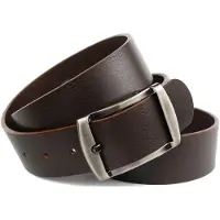 Anthoni Crown Ledergürtel , Damen, Gr. 105, braun (dunkelbraun), Leder, unifarben, Gürtel Ledergürtel, Vollleder Jeansgürtel in dunkelbraun