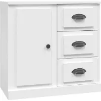 vidaXL Sideboard Weiß 70x35,5x67,5 cm Holzwerkstoff