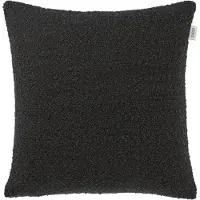 Schöner Wohnen Dekokissen "Bay", schwarz (schwarz, unifarben), B:43cm L:43cm, Obermaterial: 85% Polyester, 15% Polyacryl, SCHÖNER WOHNEN-KOLLEKTION, Dekokissen_Sitzkissen_Kissenhüllen, Dekokissen, mit Bouclé-Effekt