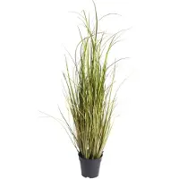 Botanic-Haus Kunstgras "Grasarrangement Arusha", bunt (grün, hellbraun), B:45cm H:100cm T:45cm Ø:45cm, Kunststoff, Kunstpflanzen, Kunstgras