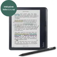 KOBO N428-KU-BK-K-BU, 17,8 cm (7"), E-Tinte Kaleido, 1264 x 1680 Pixel, CBR, CBZ, EPUB, EPUB3, FLEPUB, HTML, MOBI, PDF, RTF, TXT, BMP, GIF, JPEG, PNG, TIFF, 32 GB