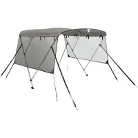 vidaXL 3-Bow Bimini-Top mit Mesh-Seitenteilen 183x(170-182)x137 cm