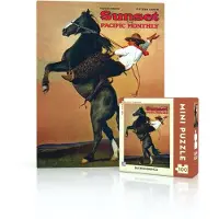 New York Puzzle Company Puzzle Bucking Bronco Mini 100 Teile Lernspiel