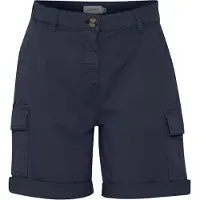 Oxmo Cargoshorts "Cargoshorts OXChanice", Damen, Gr. 44, N-Gr, blau (total eclipse), Obermaterial: 98% Baumwolle CO. 2% Elasthan EL., Hosen Cargoshorts