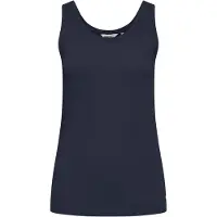 Oxmo Crop-Top "Top OXPina", Damen, Gr. XS, blau (total eclipse), Obermaterial: 100% Baumwolle CO., Tops Crop-Top