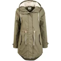 Oxmo OXJolina Damen Regenmantel Regenjacke Übergangsjacke mit Kapuze
