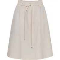 Oxmo Jeansrock "Jeansrock OXLerke", Damen, Gr. 38, beige (oatmeal), Obermaterial: 100% Baumwolle CO., Röcke Jeansrock