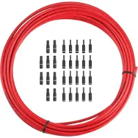 Jagwire Bremsgehäuse 5 mm Keb Slick-Lube (10 m + Endkappen) – rot