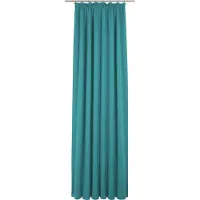Adam Audio Vorhang ADAM "Uni Collection" Gr. 1, blau (türkis), B:145cm H:145cm, Baumwolle (Bio-Baumwolle), Gardinen, Vorhang, aus 100% Bio-Baumwolle, Vorhang nach Wunschmaß
