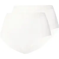 Marc O'Polo Panty "Iconic Rib woven", Damen, Gr. XS, weiß, Feinripp, Obermaterial: 95% Baumwolle, 5% Elasthan, bedruckt, unifarben, körpernah, Unterhosen Panty, mit breitem Logobund
