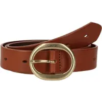 Levi's Ledergürtel "High-Low", Damen, Gr. 70, braun (cognac), Rindsleder, Gürtel Ledergürtel