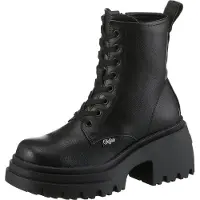 Buffalo BFL// BRAVR LACE UP Damenschuhe Schnürstiefel Schwarz Freizeit
