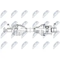 NTY NPW-ME-062 Antriebswelle Vorne Links passend für MERCEDES-BENZ C-Klasse T-modell (S205) C-Klasse Limousine (W205) C-Klasse Coupe (C205)