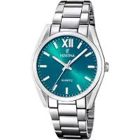 Festina F20622/C Damenuhr Quarz Stahl/Grün
