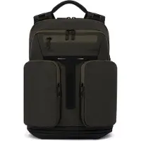 Piquadro Hìdor LED Laptop-Rucksack mit 15,6" Laptopfach und wasserdichter Tasche Grün